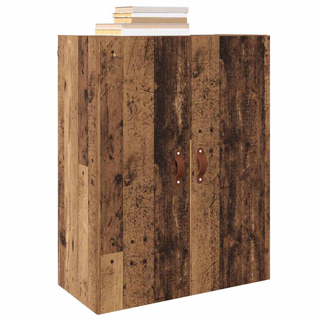 Veggskap Veggmontert Brun 69.5 x 34 x 90 cm Konstruert tre