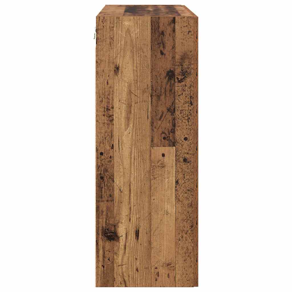Veggskap Veggmontert Brun 69.5 x 34 x 90 cm Konstruert tre