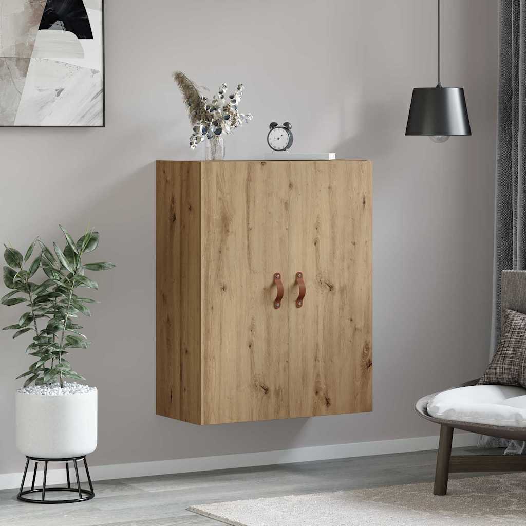 Veggskap Veggmontert Brun 69.5 x 34 x 90 cm Konstruert tre