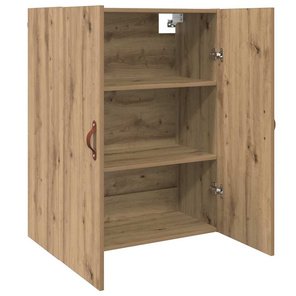 Veggskap Veggmontert Brun 69.5 x 34 x 90 cm Konstruert tre