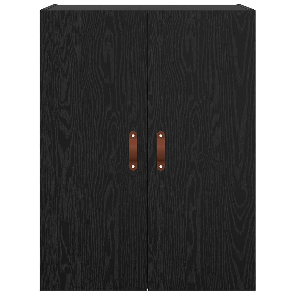 Veggskap Veggmontert Svart 69.5 x 34 x 90 cm Konstruert tre