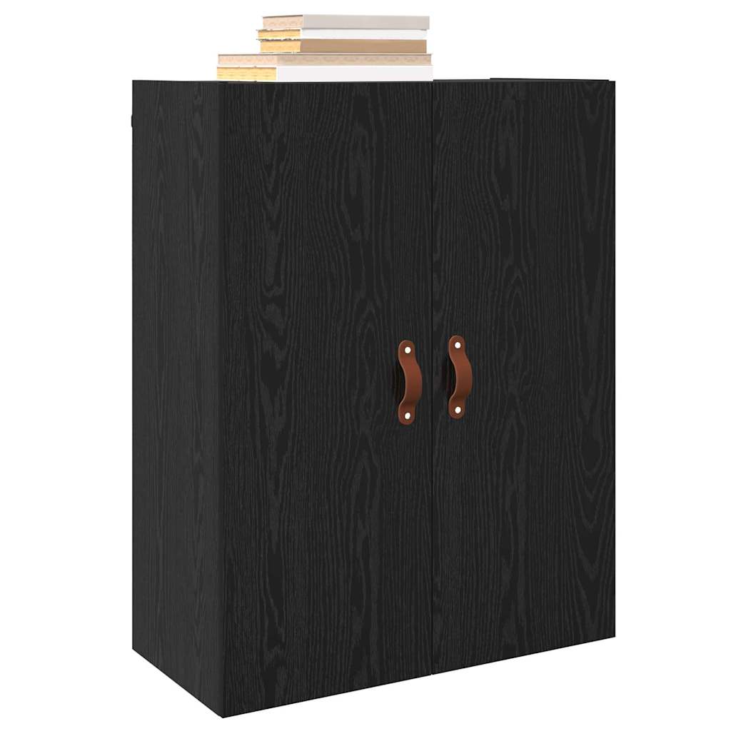 Veggskap Veggmontert Svart 69.5 x 34 x 90 cm Konstruert tre