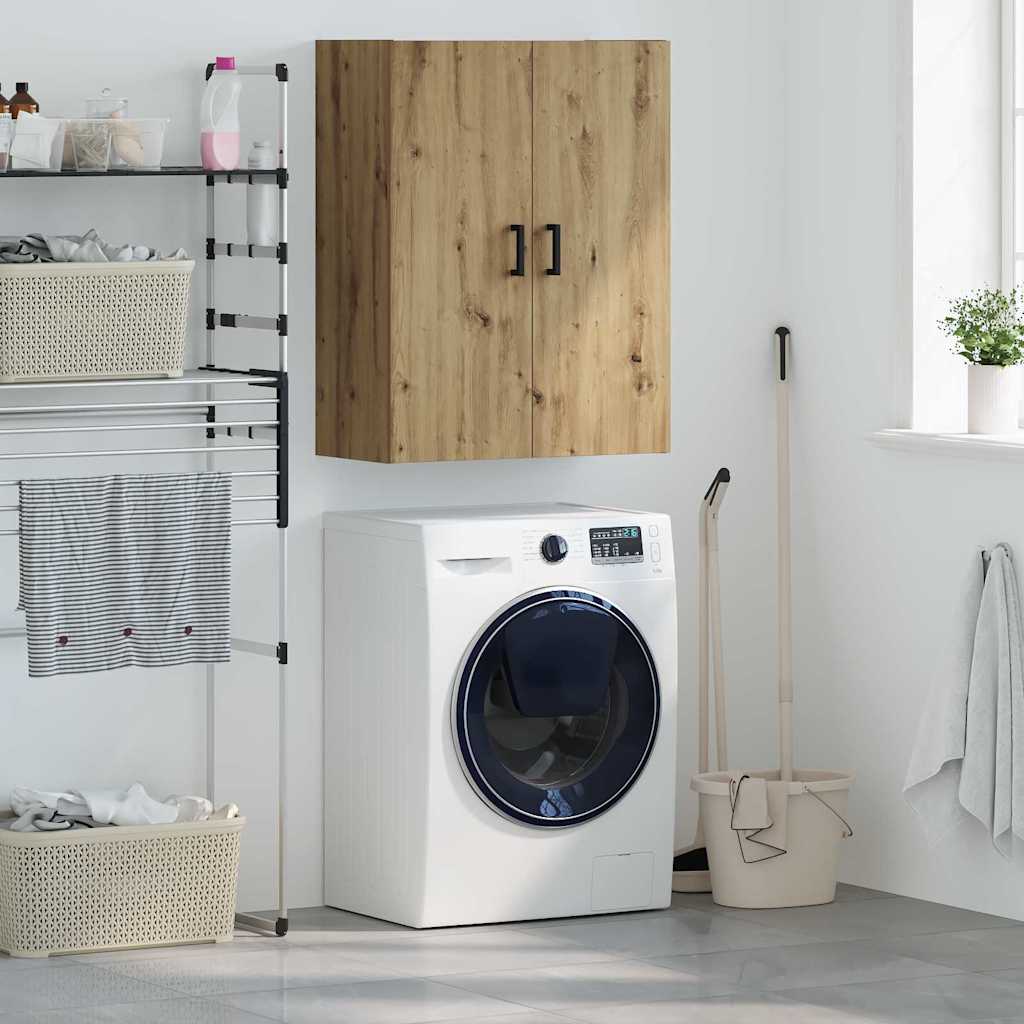 Veggskap Veggmontert Brun 69.5 x 34 x 90 cm Konstruert tre