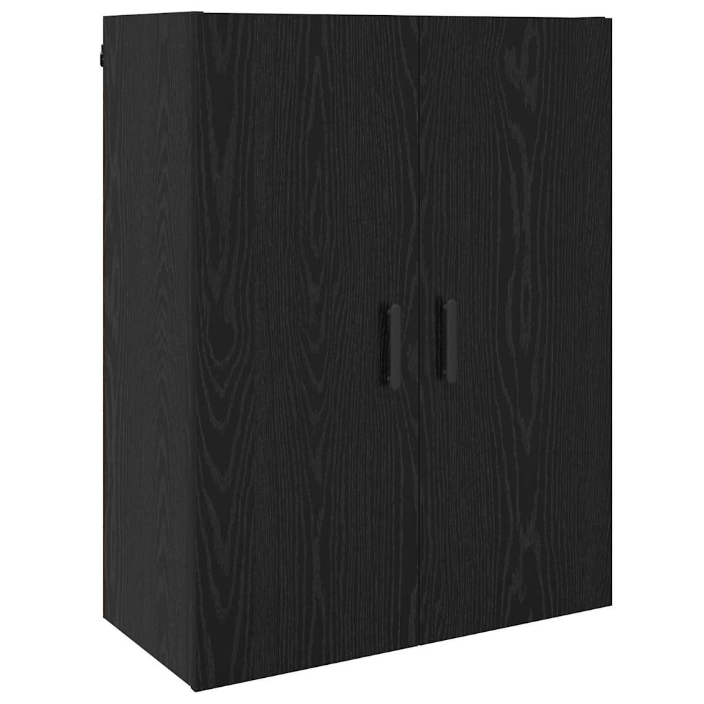 Veggskap Svart eik 69.5 x 34 x 90 cm Konstruert tre