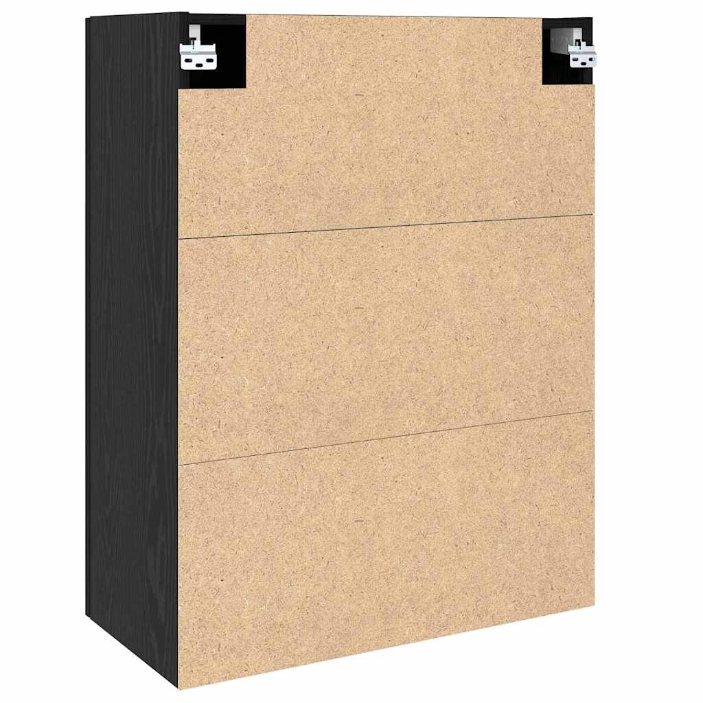 Veggskap Svart eik 69.5 x 34 x 90 cm Konstruert tre