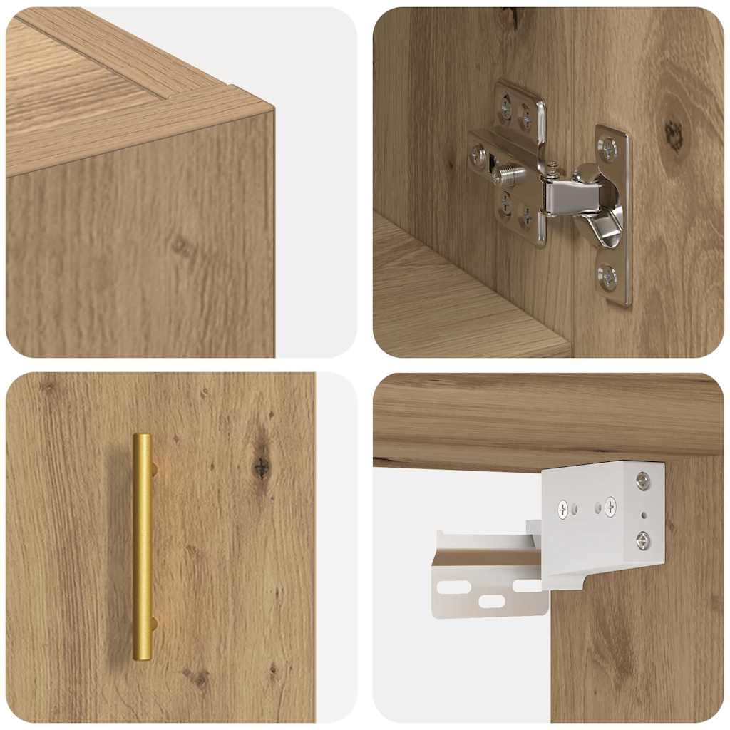 Veggskap Veggmontert artisan eik 60 x 31 x 70 cm Konstruert tre