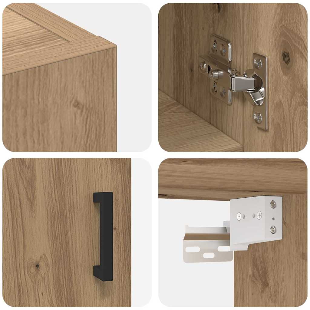 Veggskap Veggmontert artisan eik 60 x 31 x 70 cm Konstruert tre