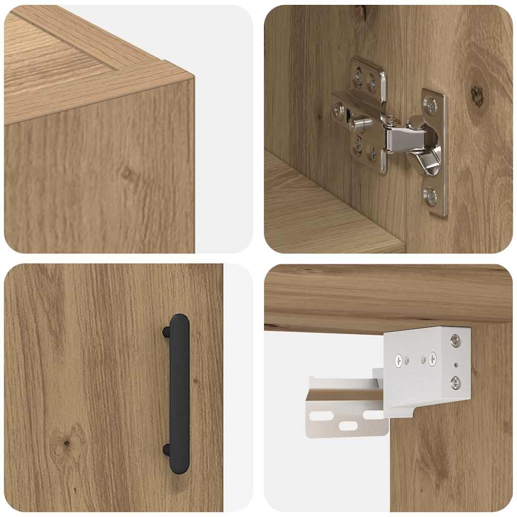 Veggskap Veggmontert artisan eik 60 x 31 x 70 cm Konstruert tre