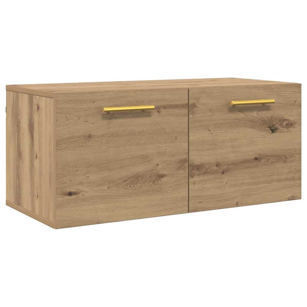Veggskap Håndverks eik 80 x 36.5 x 35 cm Konstruert tre