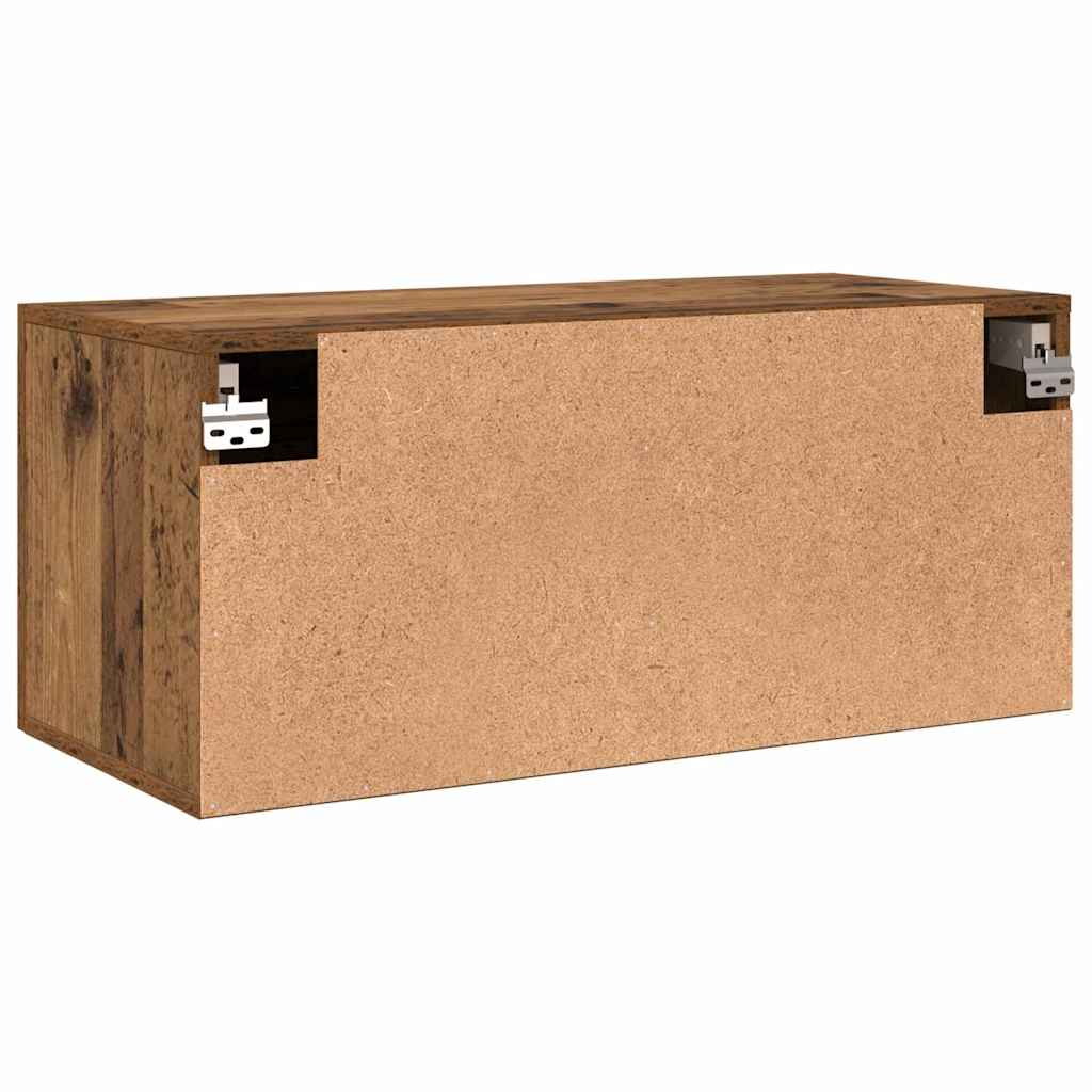 Veggskap Gammelt tre 80 x 36.5 x 35 cm Konstruert tre