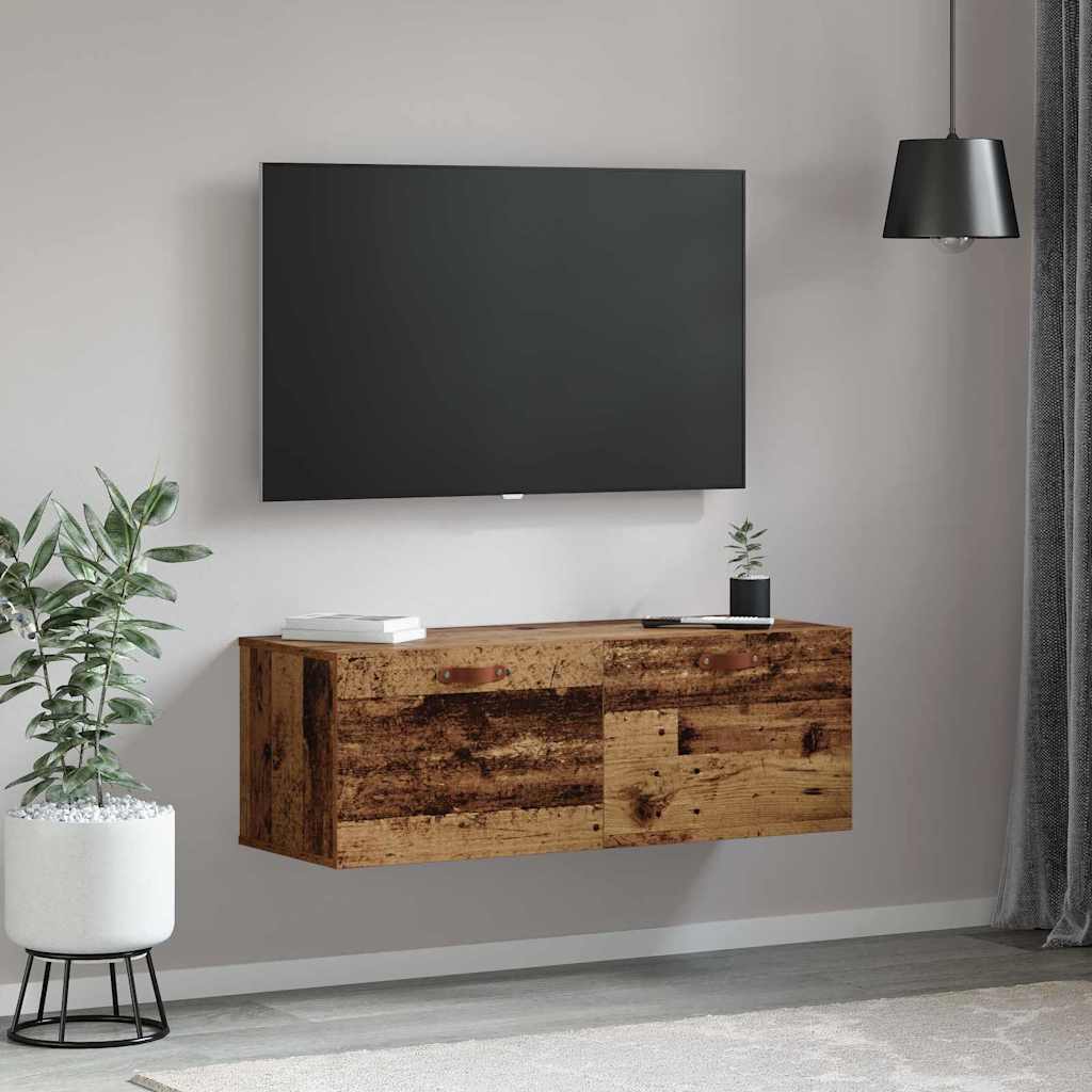 Veggskap Gammelt tre 100 x 36.5 x 35 cm Konstruert tre
