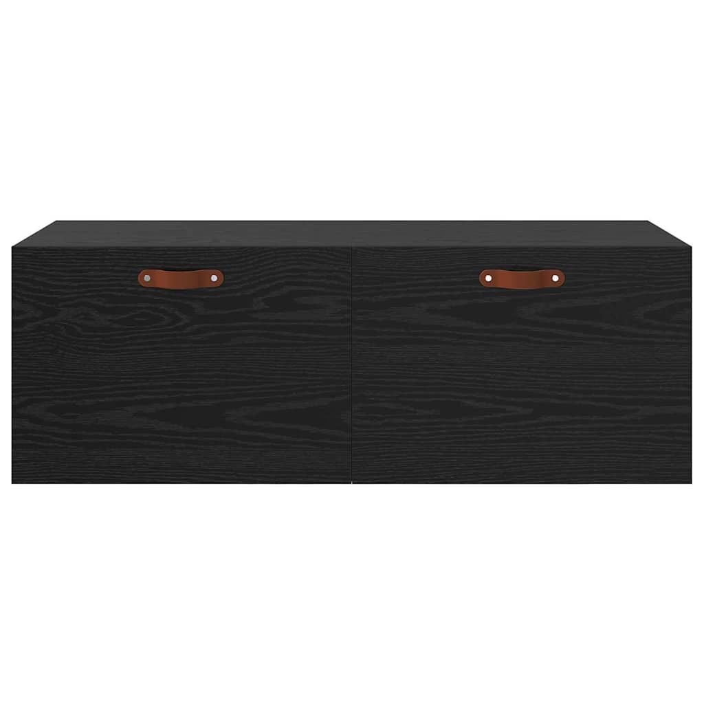Veggskap Svart eik 100 x 36.5 x 35 cm Konstruert tre