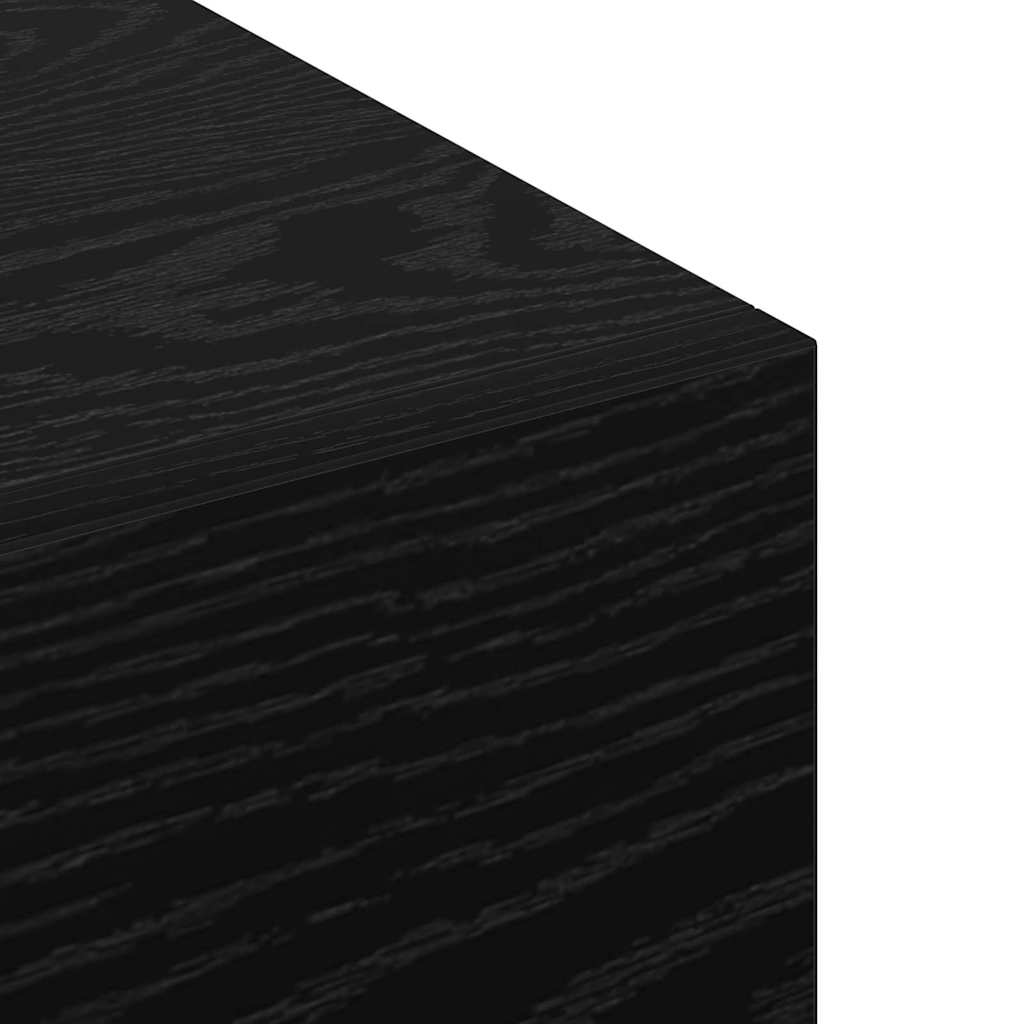 Veggskap Svart eik 100 x 36.5 x 35 cm Konstruert tre