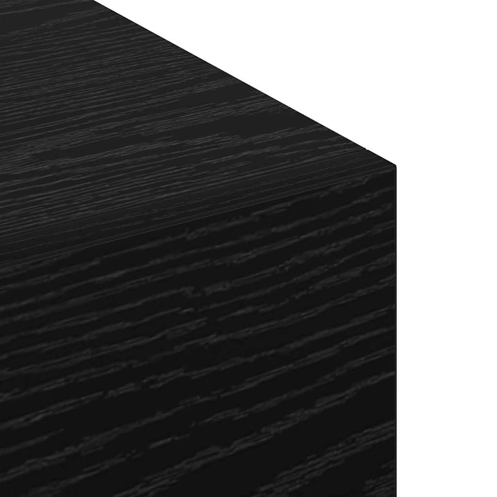 Veggskap Svart eik 100 x 36.5 x 35 cm Konstruert tre
