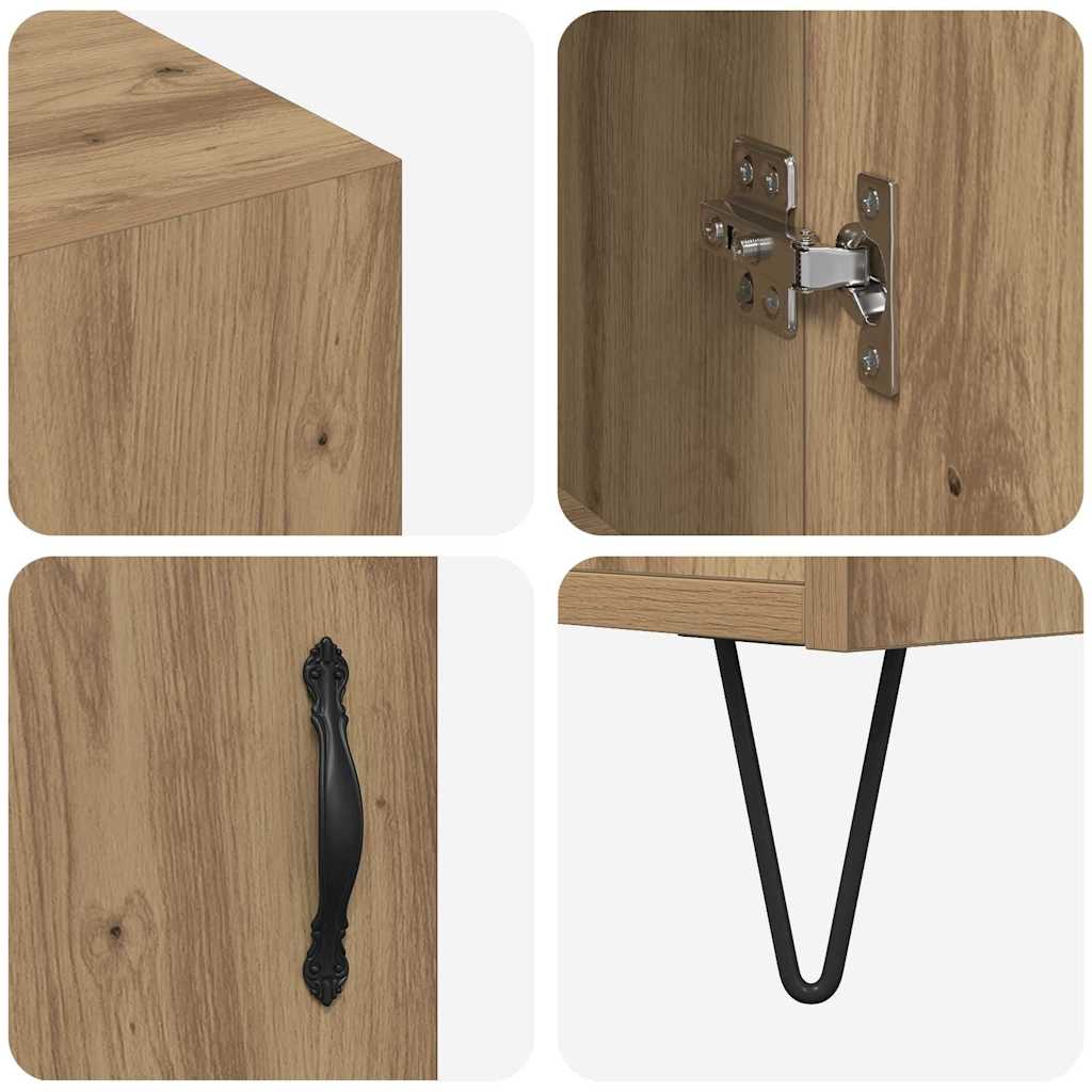 Serviesskap artisan eik 90 x 34 x 80 cm Konstruert tre