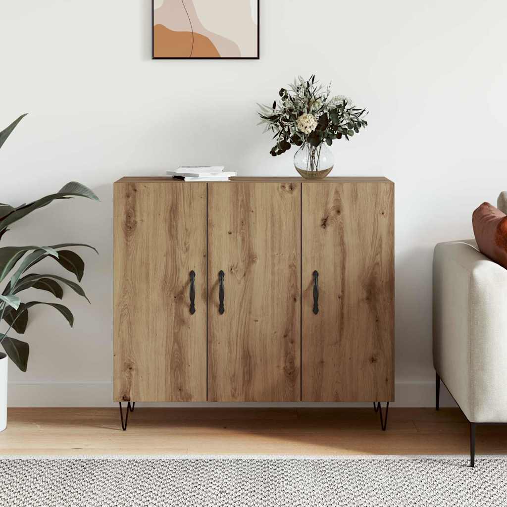 Serviesskap artisan eik 90 x 34 x 80 cm Konstruert tre
