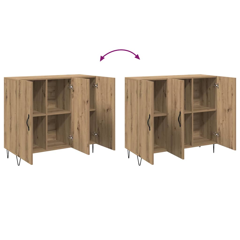 Serviesskap artisan eik 90 x 34 x 80 cm Konstruert tre