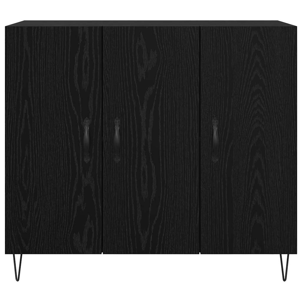 Serviesskap Svart eik 90 x 34 x 80 cm Konstruert tre