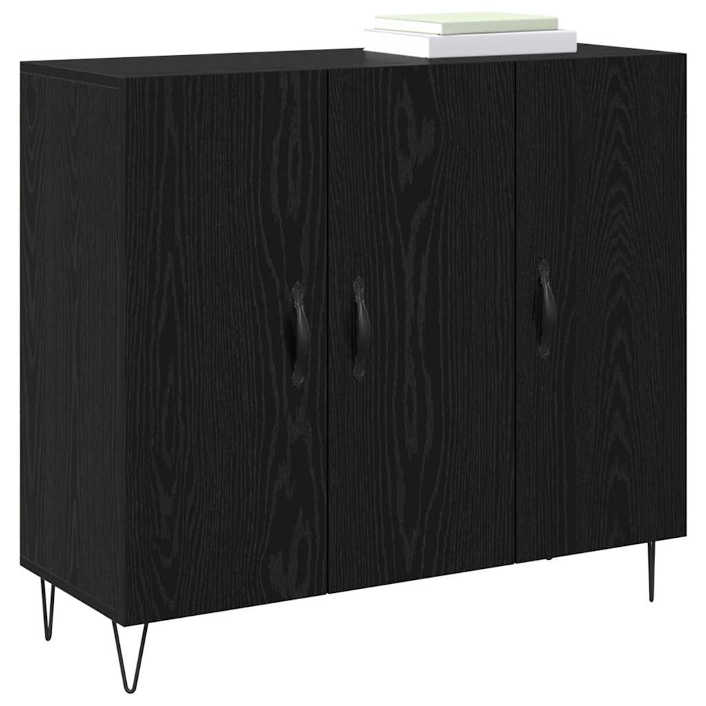 Serviesskap Svart eik 90 x 34 x 80 cm Konstruert tre