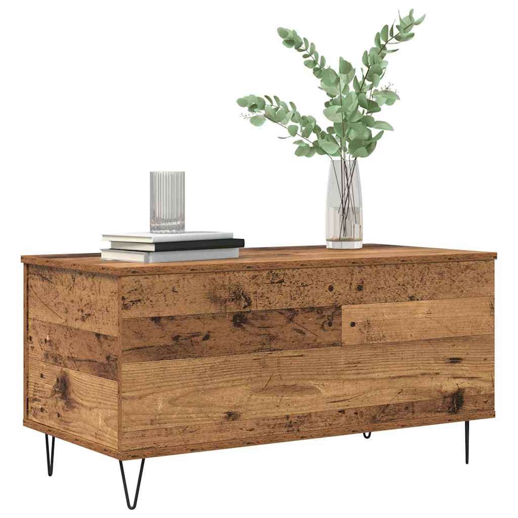 Kaffebord Gammelt tre 90 x 44.5 x 45 cm Konstruert tre