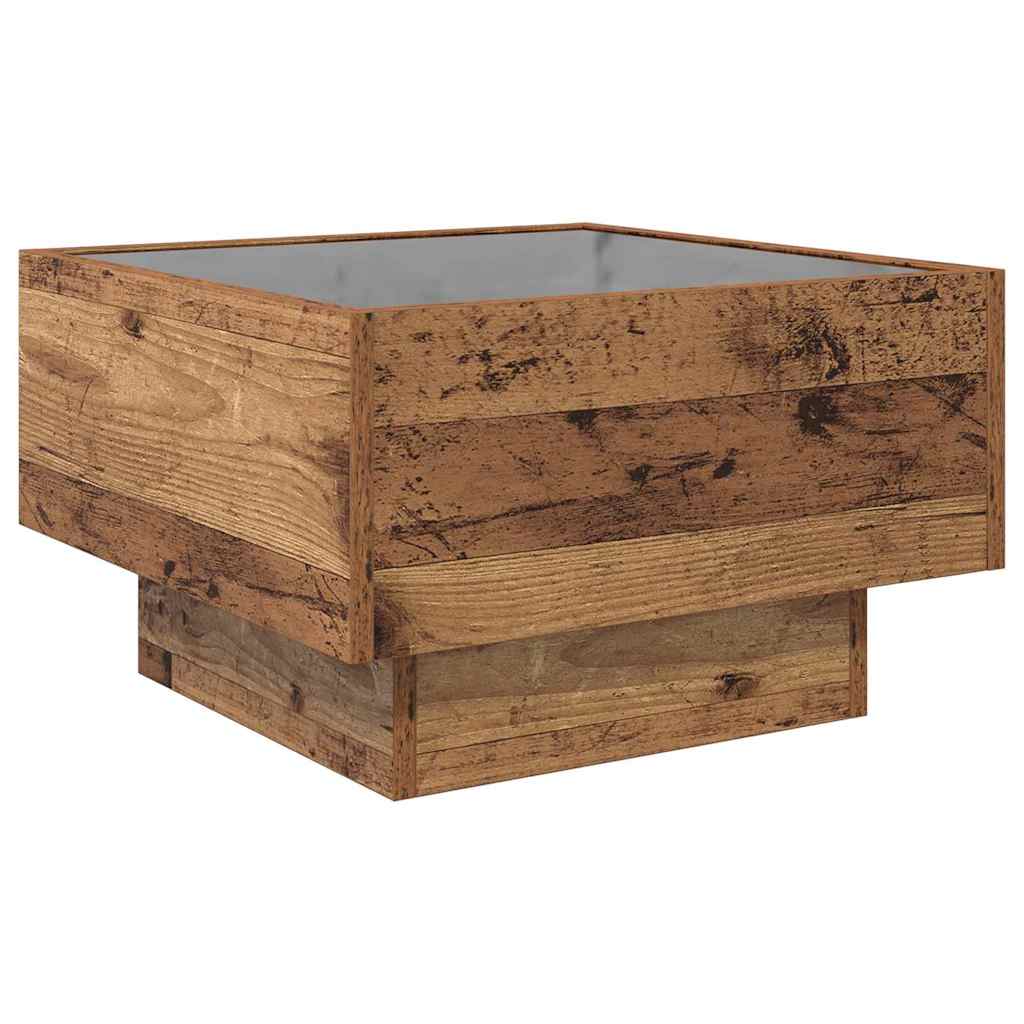 Kaffebord Gammelt tre 50 x 50 x 30 cm Konstruert tre