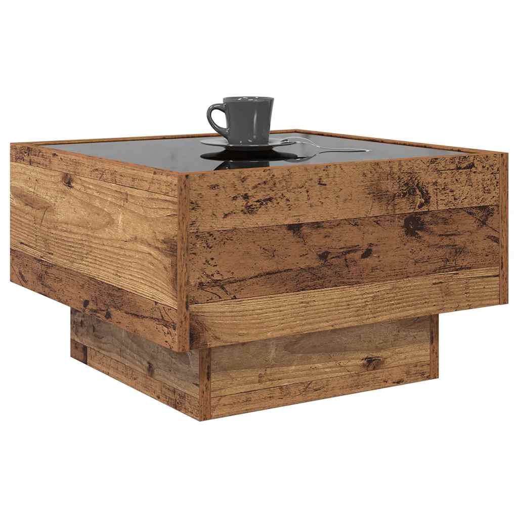 Kaffebord Gammelt tre 50 x 50 x 30 cm Konstruert tre