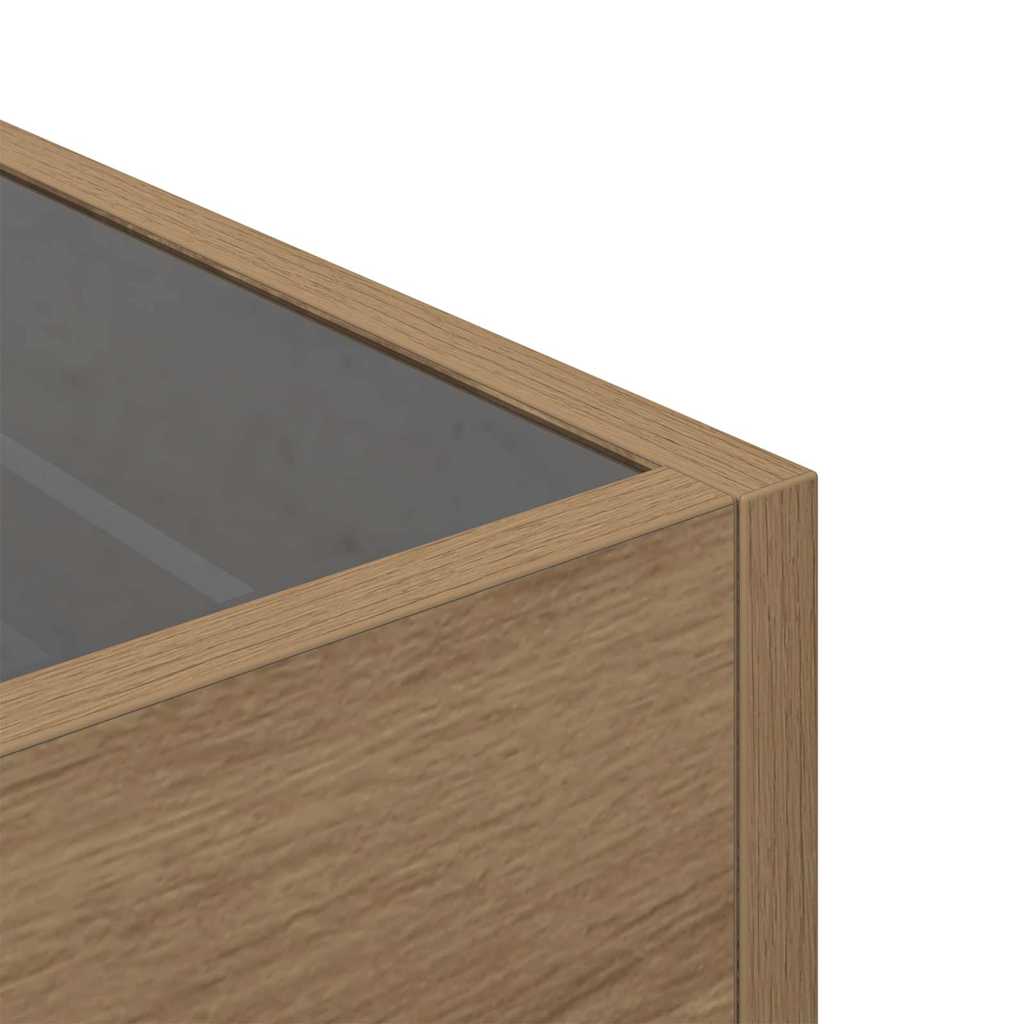 Kaffebord artisan eik 50 x 50 x 30 cm Konstruert tre
