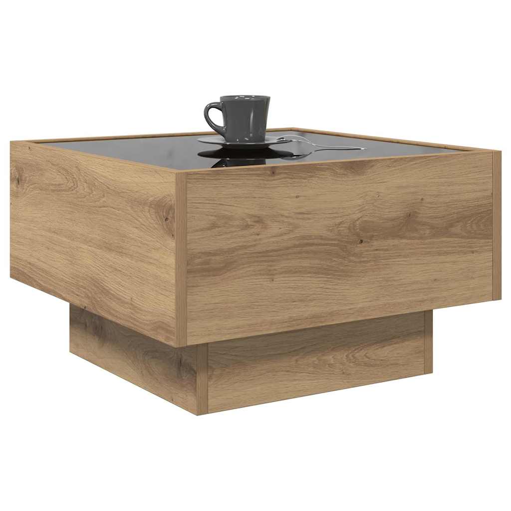 Kaffebord artisan eik 50 x 50 x 30 cm Konstruert tre