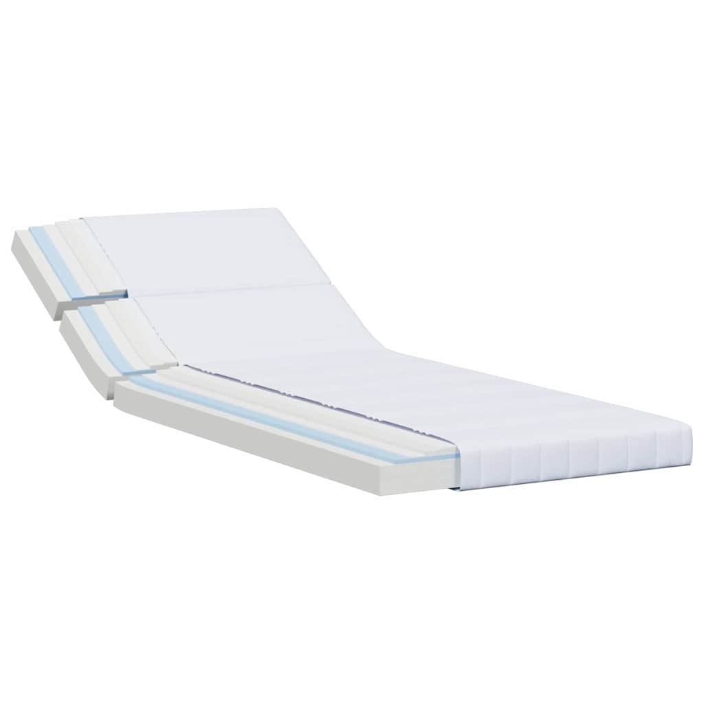 Skummadrass Hvit 80 x 200 cm stoff