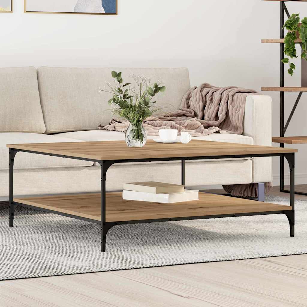 Kaffebord artisan eik 100 x 100 x 40 cm Konstruert tre