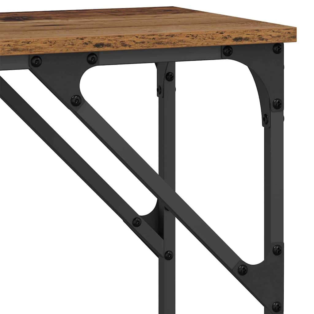 Konsollbord Gammelt tre 140 x 29 x 75 cm Konstruert tre