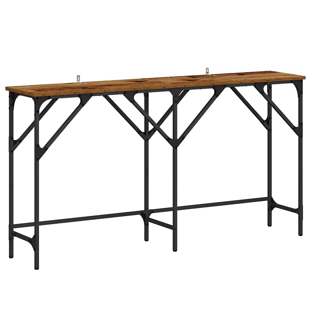Konsollbord Gammelt tre 140 x 29 x 75 cm Konstruert tre