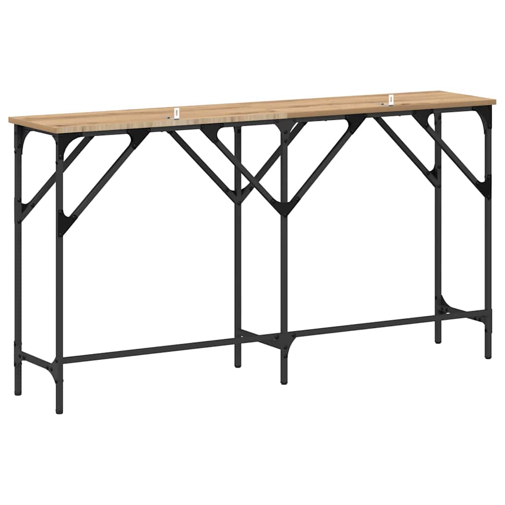 Konsollbord artisan eik 140 x 29 x 75 cm Konstruert tre