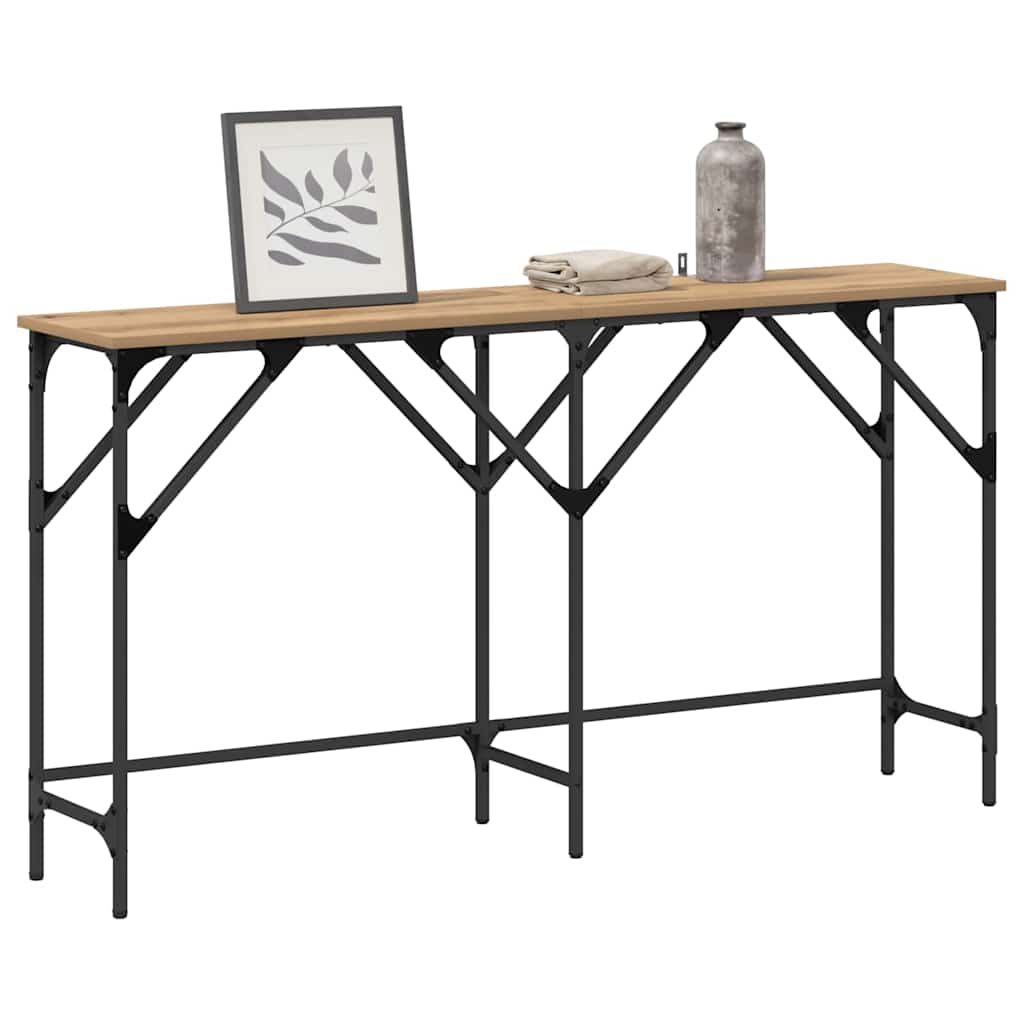 Konsollbord artisan eik 140 x 29 x 75 cm Konstruert tre