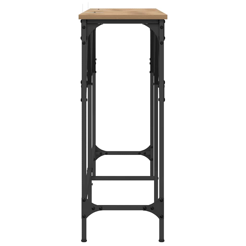 Konsollbord artisan eik 140 x 29 x 75 cm Konstruert tre