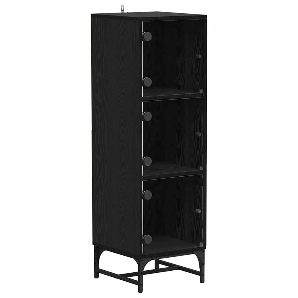 Høyskap Svart eik 35 x 37 x 117 cm Konstruert tre