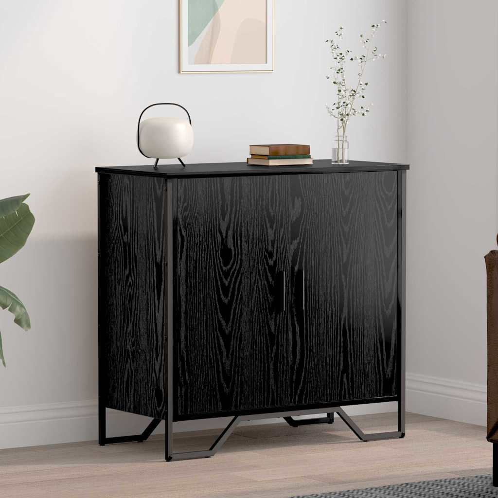 Serviesskap Svart eik 78 x 35.5 x 74.5 cm Konstruert tre