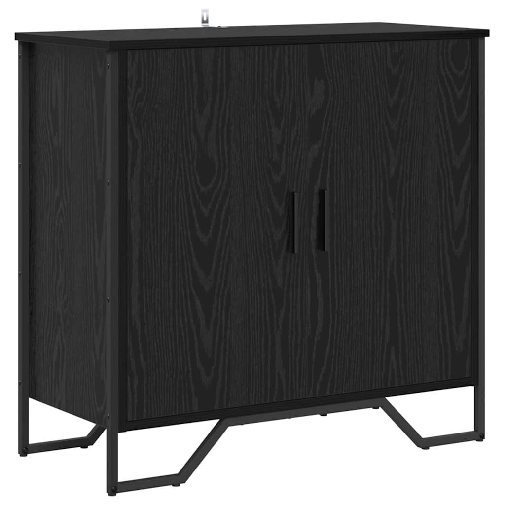 Serviesskap Svart eik 78 x 35.5 x 74.5 cm Konstruert tre