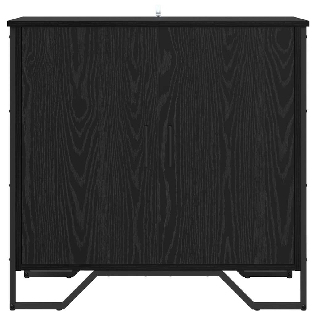 Serviesskap Svart eik 78 x 35.5 x 74.5 cm Konstruert tre