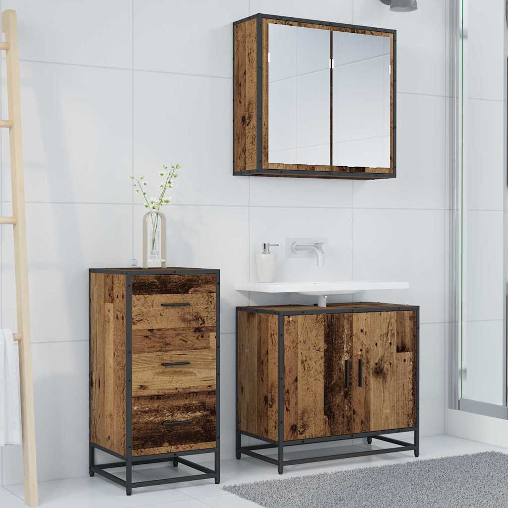 Serviesskap Gammelt tre 35,5 x 35 x 76 cm Konstruert tre