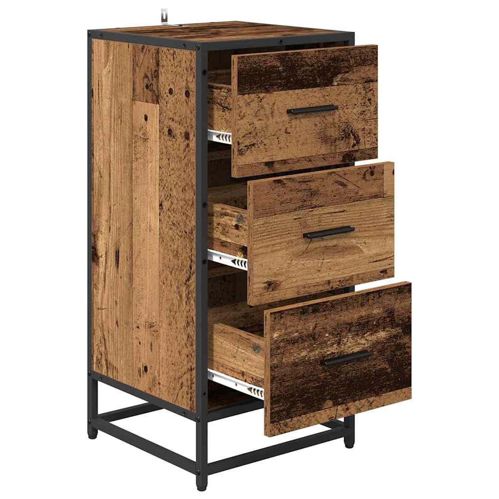Serviesskap Gammelt tre 35,5 x 35 x 76 cm Konstruert tre