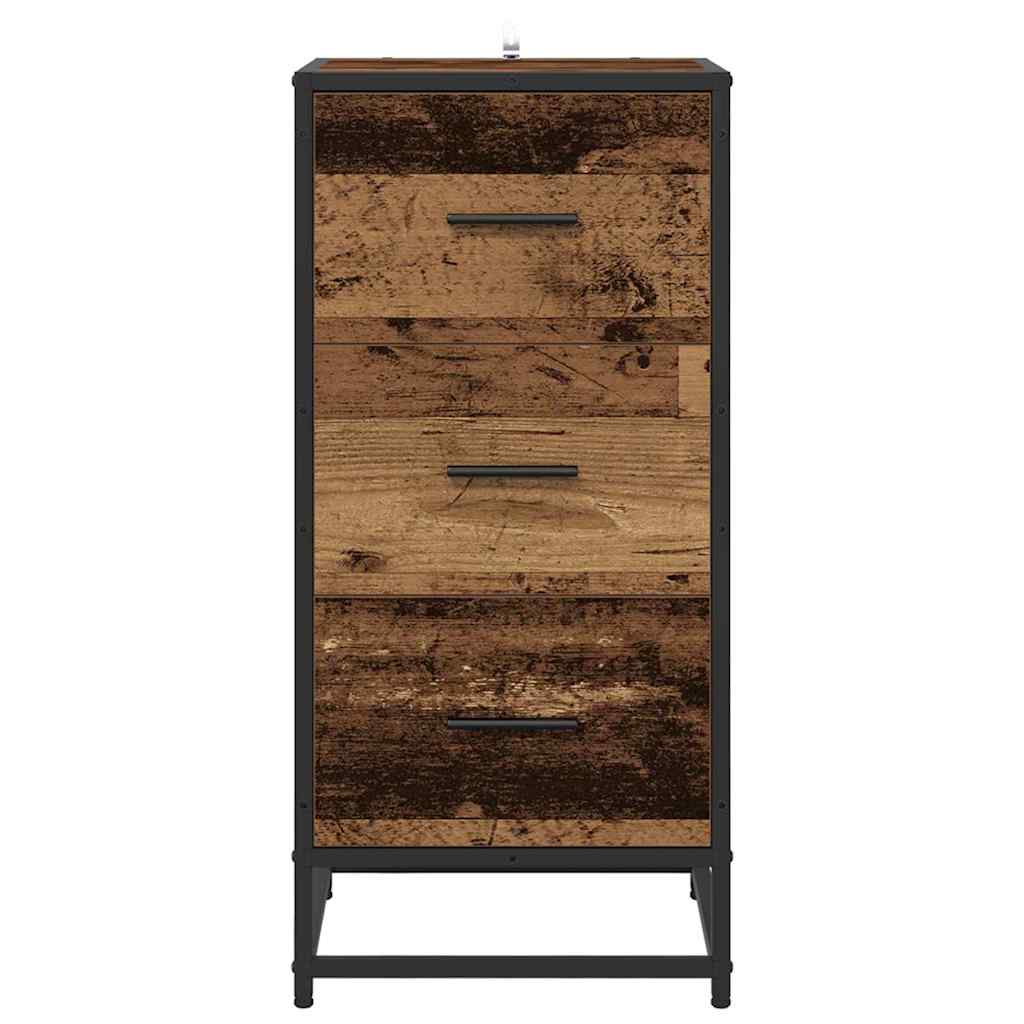 Serviesskap Gammelt tre 35,5 x 35 x 76 cm Konstruert tre