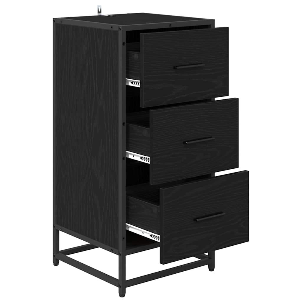 Serviesskap Svart eik 35,5 x 35 x 76 cm Konstruert tre