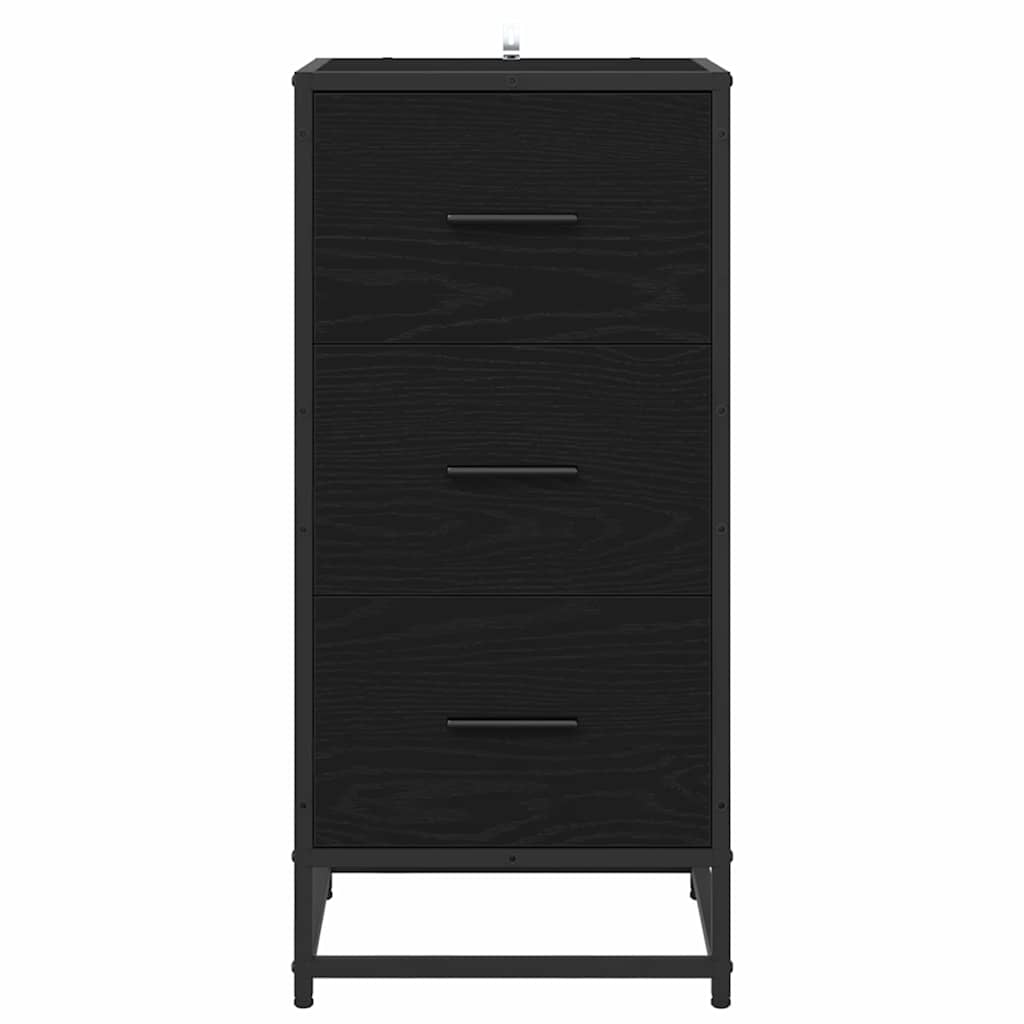 Serviesskap Svart eik 35,5 x 35 x 76 cm Konstruert tre