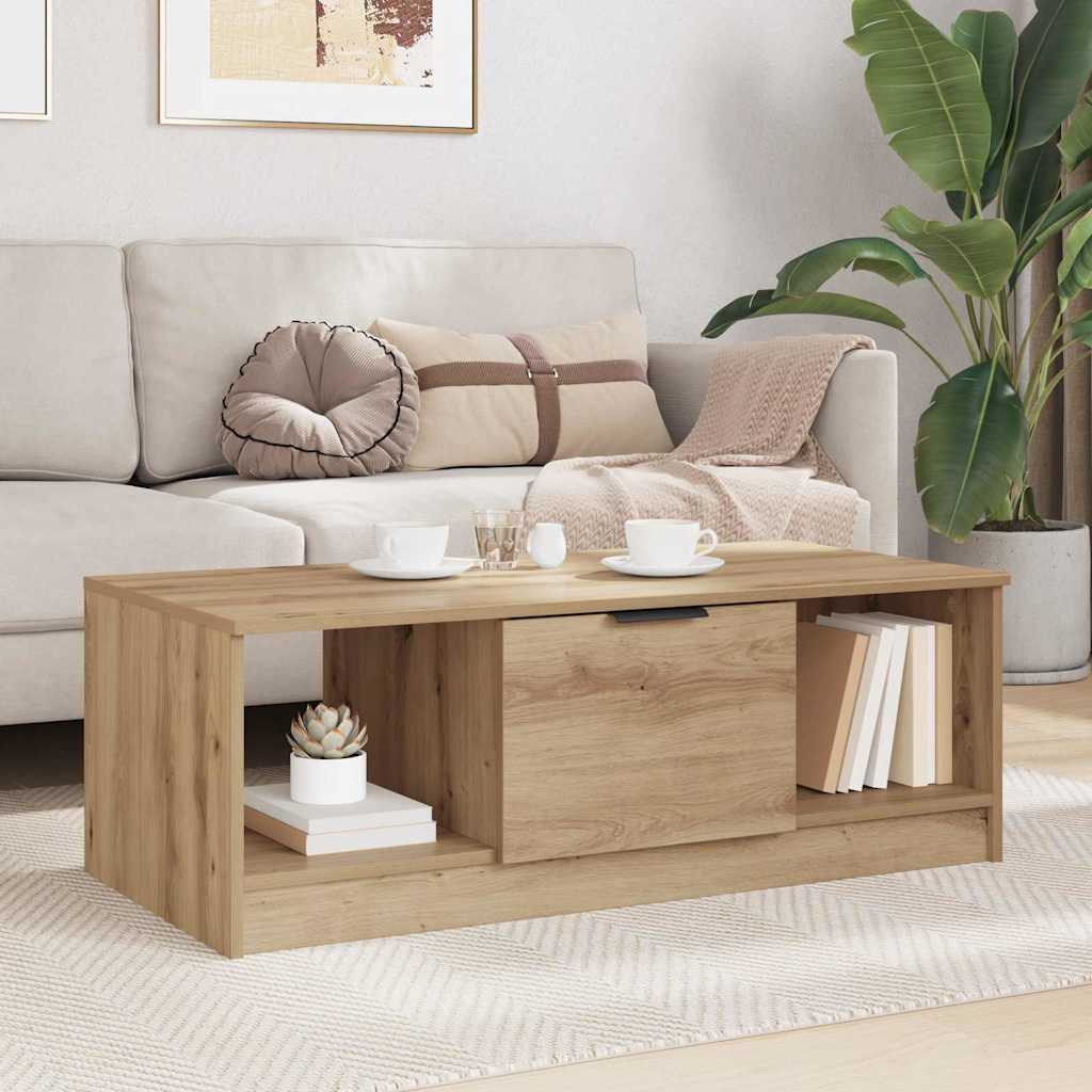 Kaffebord artisan eik 100 x 50 x 36 cm Konstruert tre