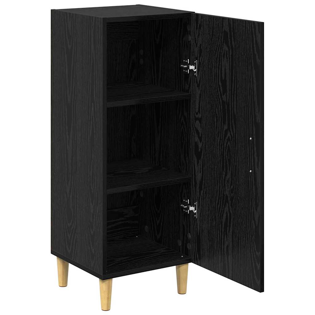 Serviesskap Svart eik 34,5 x 34 x 90 cm Konstruert tre