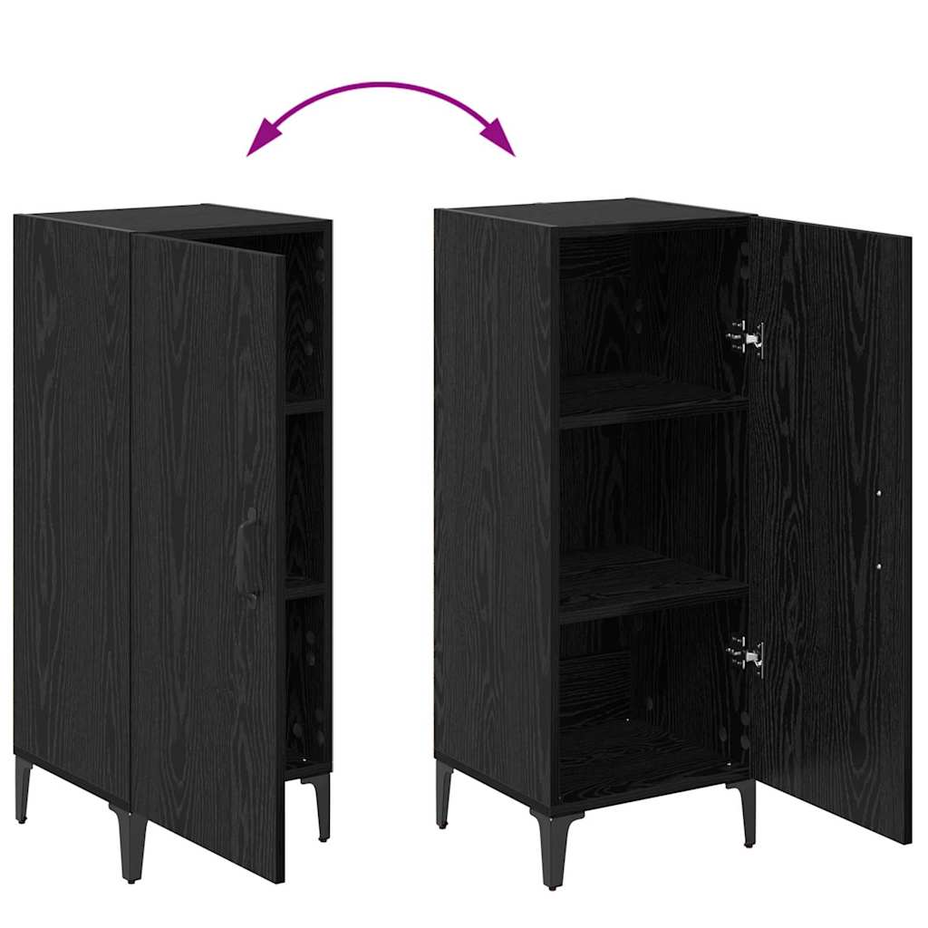 Serviesskap Svart eik 34,5 x 34 x 90 cm Konstruert tre
