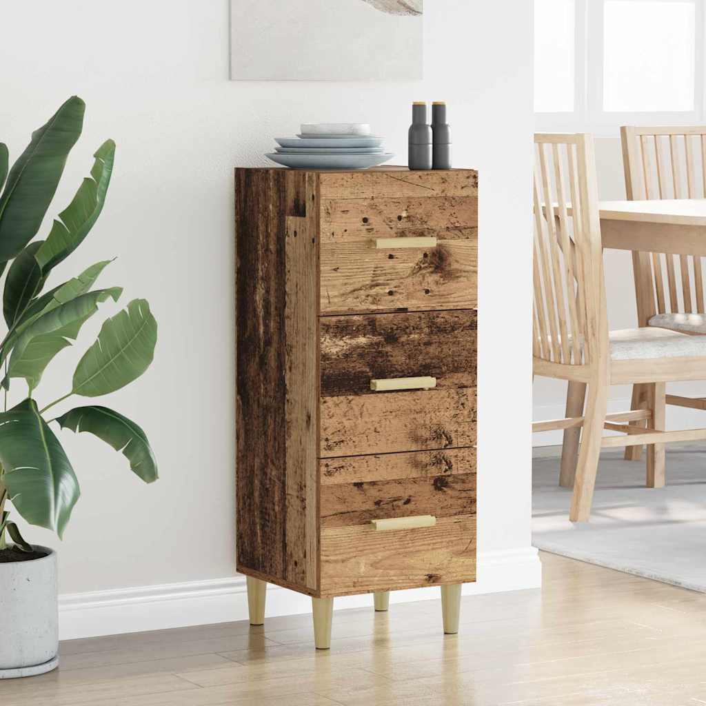 Serviesskap Gammelt tre 34,5 x 34 x 90 cm Konstruert tre