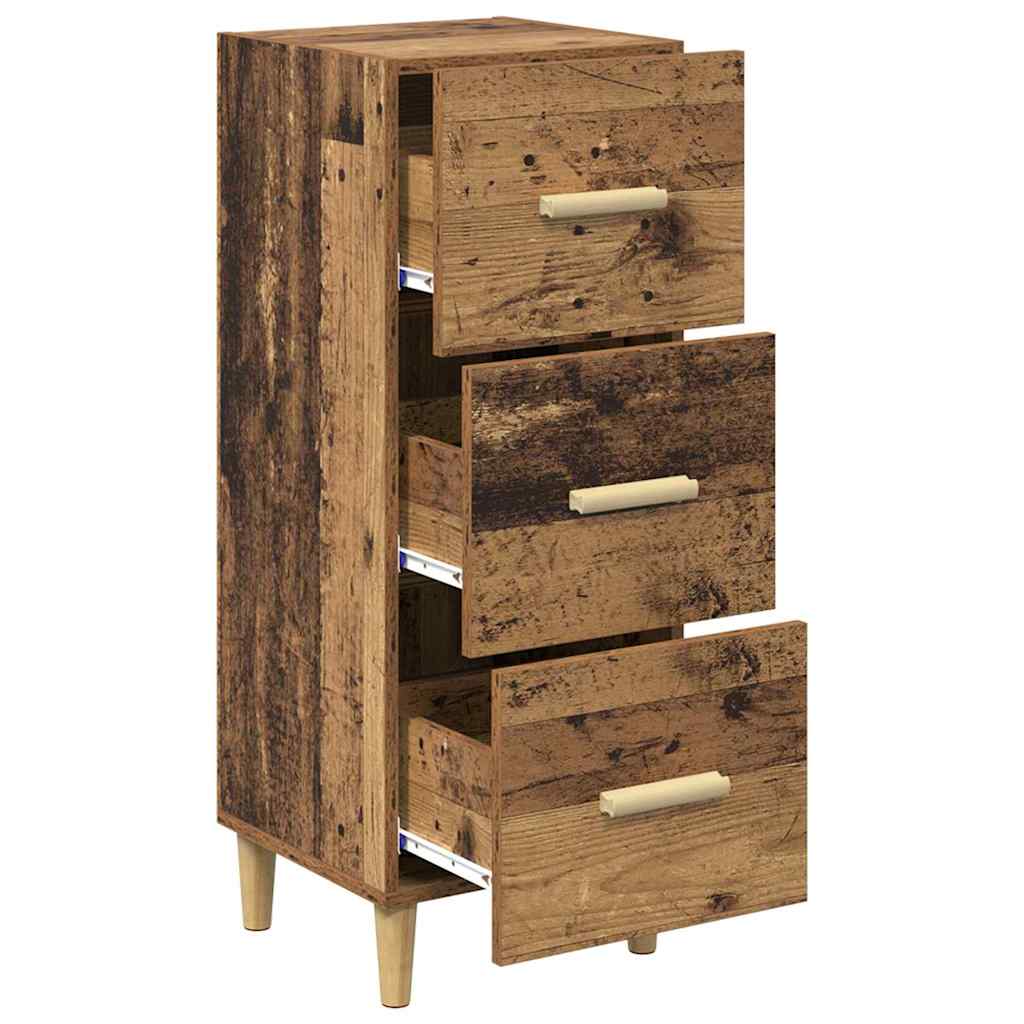 Serviesskap Gammelt tre 34,5 x 34 x 90 cm Konstruert tre
