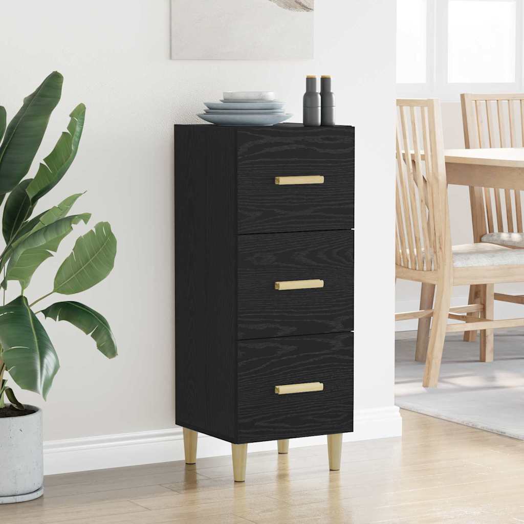 Serviesskap Svart eik 34,5 x 34 x 90 cm Konstruert tre
